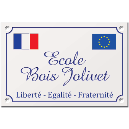 Panneau de Façade Ecole Personnalisé