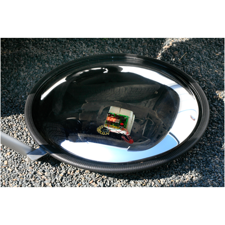 Miroir d'inspection sur roulettes