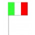 Lot de 100 drapeaux de table Italie en papier