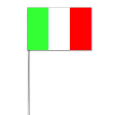 Lot de 100 drapeaux de table Italie en papier