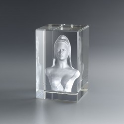 Buste de Marianne dans bloc en verre optique BARDOT
