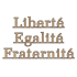 Lettres de façade en bronze - Liberté Egalité Fraternité