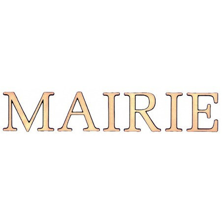 Lettres de façade en bronze - MAIRIE