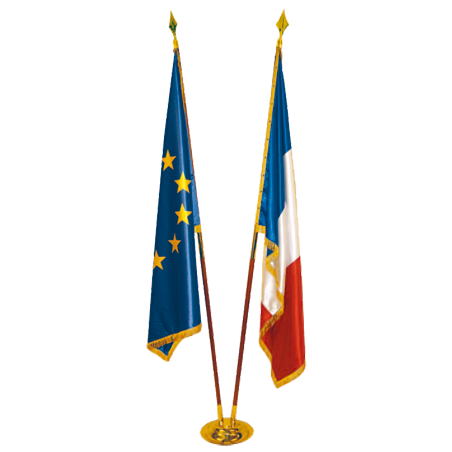 Drapeau de prestige en satin Région