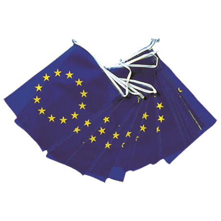 Guirlande pavillons U.E. - Plastique