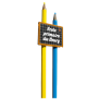 Panneau école sur poteau "Crayon"