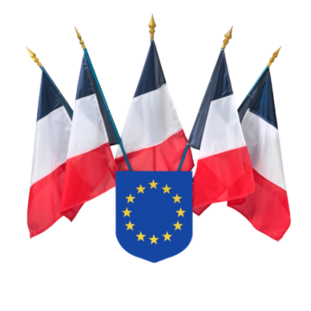 Ecusson porte-drapeaux Union Européenne