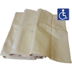 Rideaux de rechange pour isoloirs handicapés