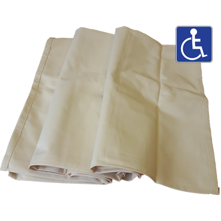 Rideaux de rechange pour isoloirs handicapés