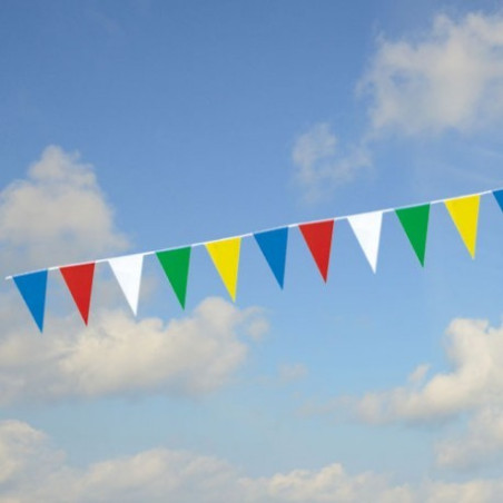 Guirlande multicolore fanions Triangle 