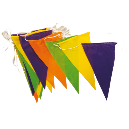 Guirlande flammes multicolores 10 m - maille