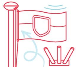 Accessoires de mât en aluminium