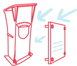 Vitrines d'affichage extérieur